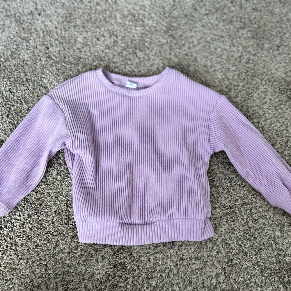 GAP Kids Lilac Ribbed Sweatshirt
